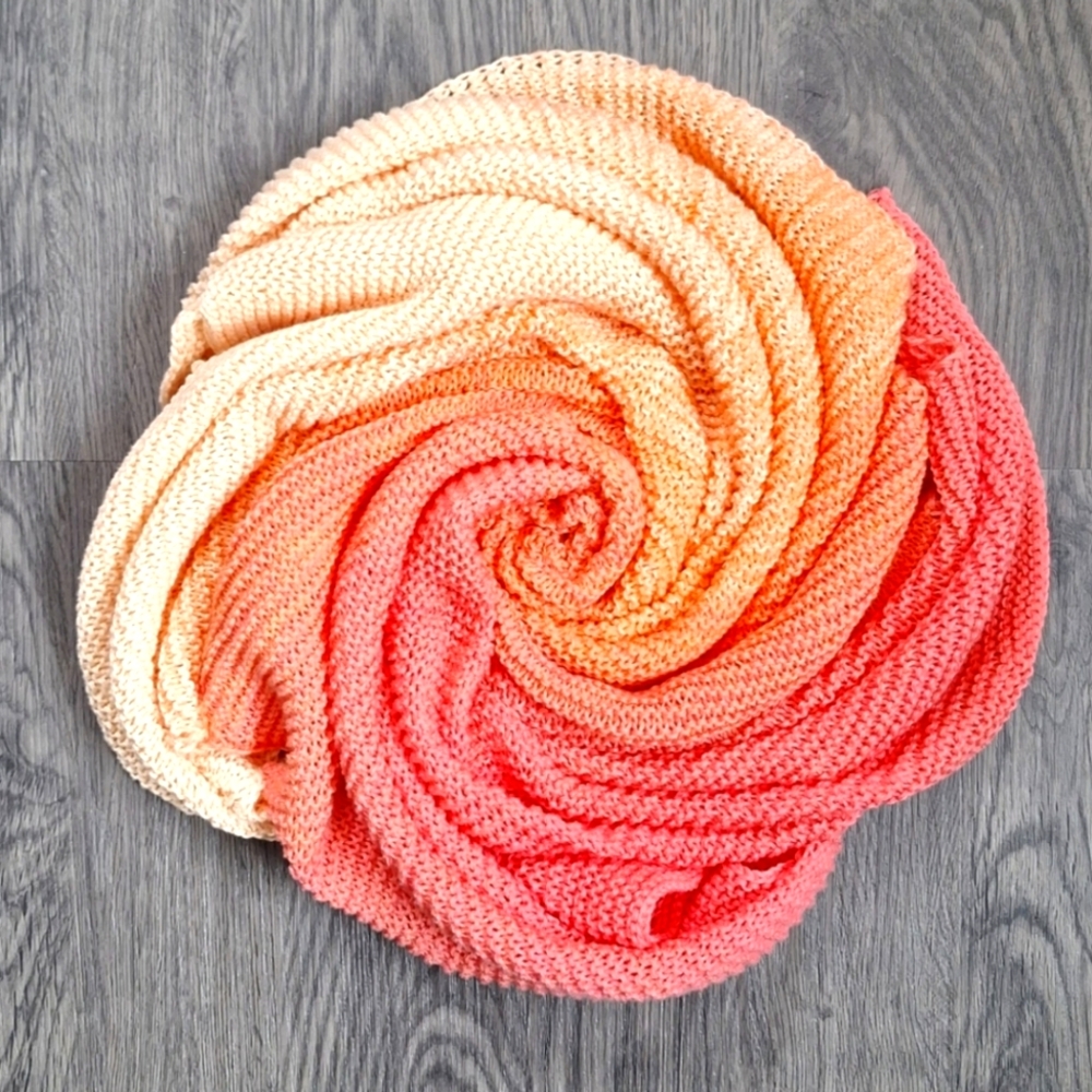Handknit Cotton Baby Blanket